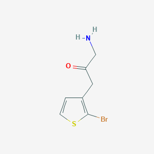 1-Amino-3-(2-bromothiophen-3-yl)propan-2-one