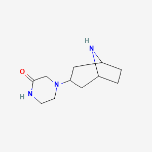 4-(8-Azabicyclo[3.2.1]octan-3-yl)piperazin-2-one