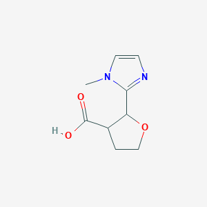 2-(1-Methyl-1H-imidazol-2-yl)oxolane-3-carboxylic acid