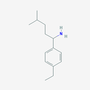 1-(4-Ethylphenyl)-4-methylpentan-1-amine