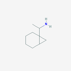 1-{Bicyclo[4.1.0]heptan-1-yl}ethan-1-amine