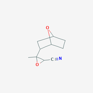 molecular formula C10H13NO2 B13200627 3-Methyl-3-{7-oxabicyclo[2.2.1]heptan-2-yl}oxirane-2-carbonitrile 