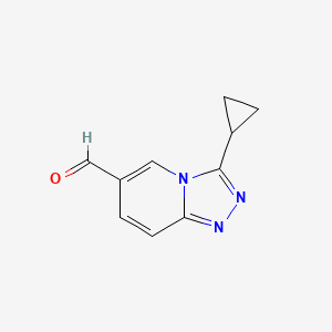 3-Cyclopropyl-[1,2,4]triazolo[4,3-a]pyridine-6-carbaldehyde