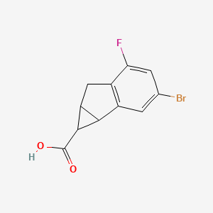 3-Bromo-5-fluoro-1H,1aH,6H,6aH-cyclopropa[a]indene-1-carboxylic acid