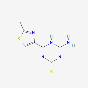 4-Amino-6-(2-methyl-1,3-thiazol-4-YL)-1,3,5-triazine-2-thiol