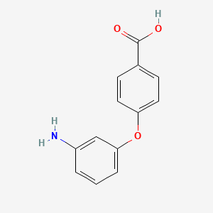 molecular formula C13H11NO3 B1320068 4-(3-氨基苯氧基)苯甲酸 CAS No. 165250-87-3