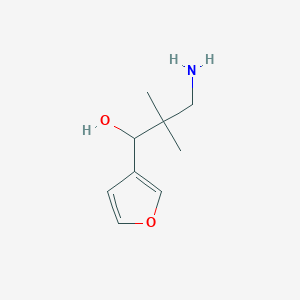 3-Amino-1-(furan-3-yl)-2,2-dimethylpropan-1-ol