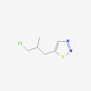 5-(3-Chloro-2-methylpropyl)-1,2,3-thiadiazole