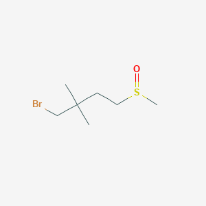 1-Bromo-4-methanesulfinyl-2,2-dimethylbutane