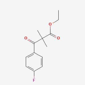 Ethyl 3-(4-fluorophenyl)-2,2-dimethyl-3-oxopropanoate