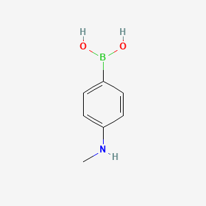 molecular formula C7H10BNO2 B1320076 4-(甲基氨基)苯硼酸 CAS No. 302348-49-8