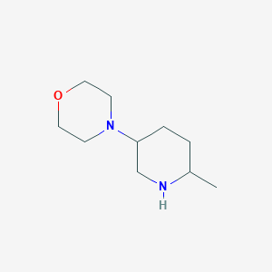 molecular formula C10H20N2O B13200771 4-(6-Methylpiperidin-3-yl)morpholine 