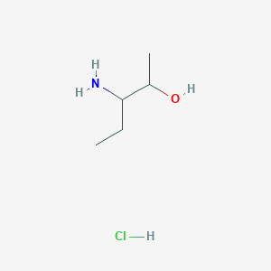 molecular formula C5H14ClNO B13200782 3-Aminopentan-2-ol hydrochloride 