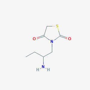 3-(2-Aminobutyl)-1,3-thiazolidine-2,4-dione