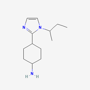 4-[1-(Butan-2-yl)-1H-imidazol-2-yl]cyclohexan-1-amine