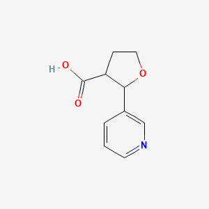 molecular formula C10H11NO3 B13200793 2-(Pyridin-3-yl)oxolane-3-carboxylic acid 