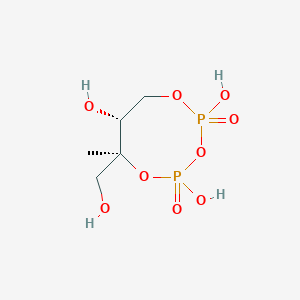 molecular formula C5H12O9P2 B132008 2C-甲基-D-赤藓糖 2,4-环二磷酸 CAS No. 143488-44-2