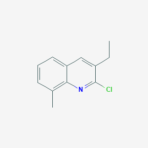 molecular formula C12H12ClN B1320084 2-氯-3-乙基-8-甲基喹啉 CAS No. 917750-56-2