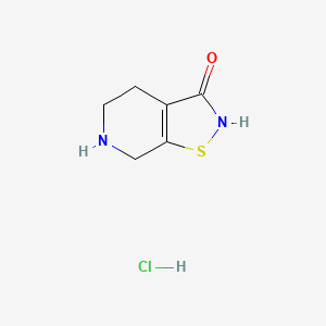 molecular formula C6H9ClN2OS B13200849 4H,5H,6H,7H-[1,2]thiazolo[5,4-c]pyridin-3-ol hydrochloride 