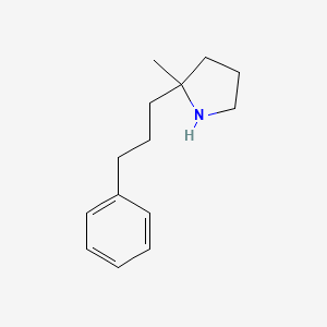 molecular formula C14H21N B13200878 2-Methyl-2-(3-phenylpropyl)pyrrolidine 