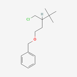 ({[3-(Chloromethyl)-4,4-dimethylpentyl]oxy}methyl)benzene