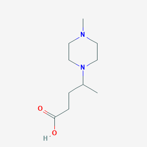 molecular formula C10H20N2O2 B1320090 4-(4-甲基哌嗪-1-基)-戊酸 CAS No. 889939-93-9