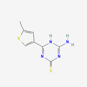 4-Amino-6-(5-methylthiophen-3-yl)-1,3,5-triazine-2-thiol