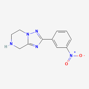 2-(3-Nitrophenyl)-5H,6H,7H,8H-[1,2,4]triazolo[1,5-a]pyrazine