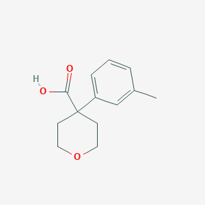 molecular formula C13H16O3 B1320096 4-间甲苯基-四氢-吡喃-4-羧酸 CAS No. 889940-10-7