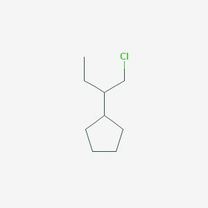 molecular formula C9H17Cl B13200986 (1-Chlorobutan-2-yl)cyclopentane CAS No. 63418-37-1