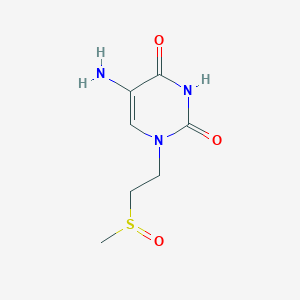 5-Amino-1-(2-methanesulfinylethyl)-1,2,3,4-tetrahydropyrimidine-2,4-dione