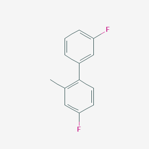 molecular formula C13H10F2 B13201021 3',4-Difluoro-2-methylbiphenyl 