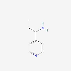 molecular formula C8H12N2 B1320105 1-(吡啶-4-基)丙-1-胺 CAS No. 60289-68-1