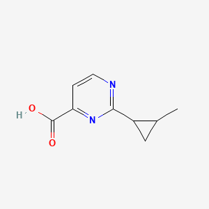 2-(2-Methylcyclopropyl)pyrimidine-4-carboxylic acid