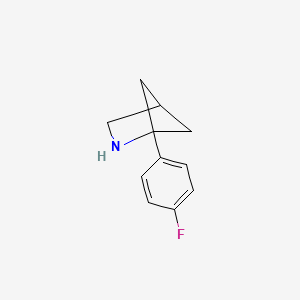 molecular formula C11H12FN B13201054 1-(4-Fluorophenyl)-2-azabicyclo[2.1.1]hexane 