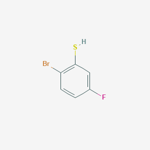 molecular formula C6H4BrFS B1320109 2-溴-5-氟苯硫酚 CAS No. 55389-14-5