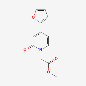 Methyl 2-[4-(furan-2-yl)-2-oxo-1,2-dihydropyridin-1-yl]acetate