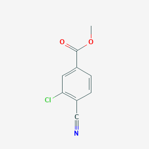 molecular formula C9H6ClNO2 B1320116 3-氯-4-氰基苯甲酸甲酯 CAS No. 214759-66-7