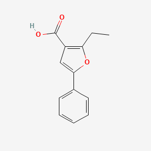 2-Ethyl-5-phenylfuran-3-carboxylic acid