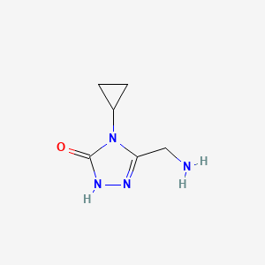 3-(aminomethyl)-4-cyclopropyl-4,5-dihydro-1H-1,2,4-triazol-5-one