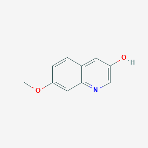 molecular formula C10H9NO2 B13201183 7-Methoxyquinolin-3-ol 