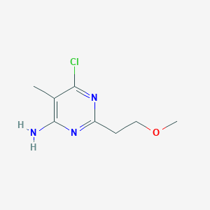 6-Chloro-2-(2-methoxyethyl)-5-methylpyrimidin-4-amine