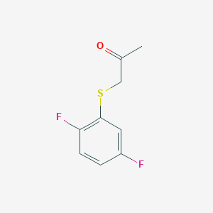 molecular formula C9H8F2OS B13201189 1-[(2,5-Difluorophenyl)sulfanyl]propan-2-one 