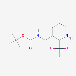 tert-butyl N-{[2-(trifluoromethyl)piperidin-3-yl]methyl}carbamate