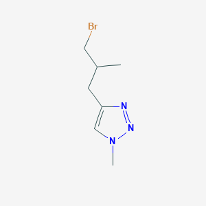 4-(3-Bromo-2-methylpropyl)-1-methyl-1H-1,2,3-triazole