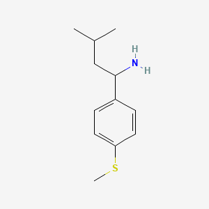 3-Methyl-1-[4-(methylsulfanyl)phenyl]butan-1-amine