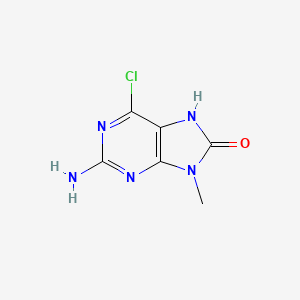 2-Amino-6-chloro-9-methyl-7,9-dihydro-purin-8-one