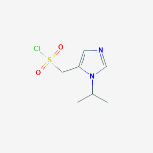 molecular formula C7H11ClN2O2S B13201237 [1-(propan-2-yl)-1H-imidazol-5-yl]methanesulfonyl chloride 