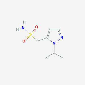 molecular formula C7H13N3O2S B13201256 [1-(Propan-2-yl)-1H-pyrazol-5-yl]methanesulfonamide 