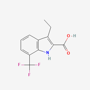 3-Ethyl-7-(trifluoromethyl)-1H-indole-2-carboxylic acid